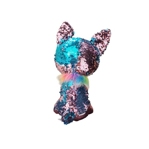 Ty Yappy Flippable Beanie Boo Sequin Chihuahua Plush Color Changing 11.5 Inch - Picture 3 of 11
